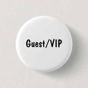 Guest/VIP 3 Cm Round Badge
