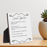 Guest Visitor Rental Home Checkout Information Plaque<br><div class="desc">This design was created though digital art. It may be personalised in the area provided by changing the photo and/or text. Or it can be customised by choosing the click to customise further option and delete or change the colour the background, add text, change the text colour or style, or...</div>
