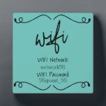 Guest Visitor WIFI information Password Plaque<br><div class="desc">This design was created though digital art. It may be personalised in the area provided by changing the photo and/or text. Or it can be customised by choosing the click to customise further option and delete or change the colour the background, add text, change the text colour or style, or...</div>