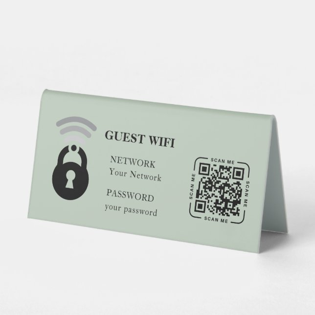 Guest WIFI  Business Table (Front)
