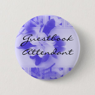 Guestbook Attendant 6 Cm Round Badge