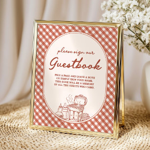 Guestbook Baby Q BBQ Couples Baby Shower