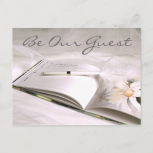 Guestbook Card Save the Date (2), Be Our Guest