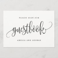 Guestbook Sign - Lovely Calligraphy
