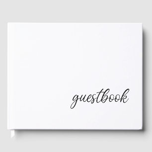 Guestbook with logo hostel bed & breakfast info