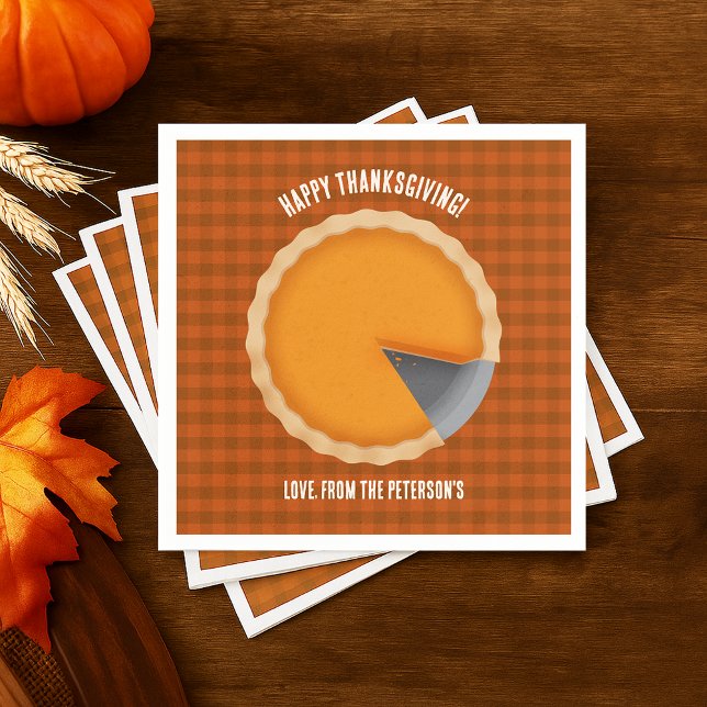 Guests Thanksgiving Pie Dinner Party Napkin (Thanksgiving Pie Dinner Party Napkins
)