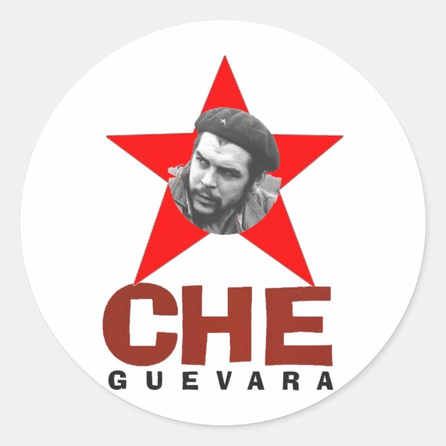GUEVARA CLASSIC ROUND STICKER (Front)