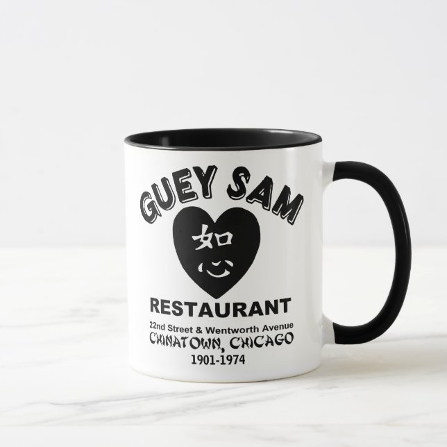Guey Sam Restaurant, Chinatown, Chicago, IL Mug (Right)