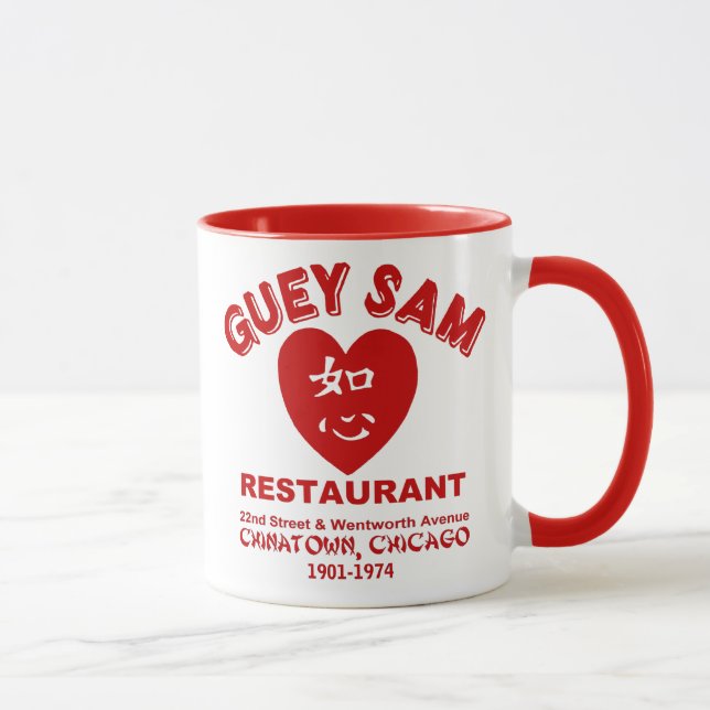 Guey Sam Restaurant, Chinatown, Chicago, IL Mug (Right)