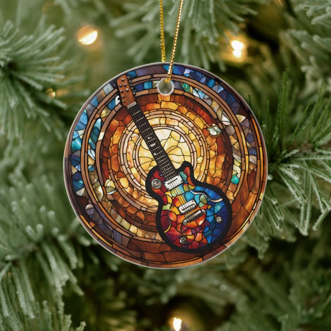 Guiar Music  Ceramic Tree Decoration (Tree)
