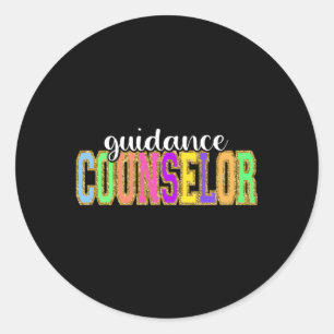 Guidance Counsellor Back To School Worker Apprecia Classic Round Sticker