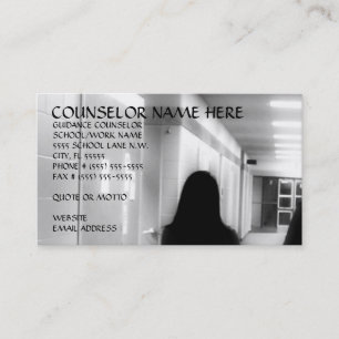 Guidance Counsellor Business Card