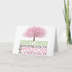 Guidance Counsellor Card Cherry Blossoms