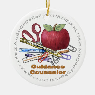 Guidance Counsellor Ceramic Tree Decoration