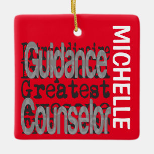 Guidance Counsellor Extraordinaire CUSTOM Ceramic Ornament