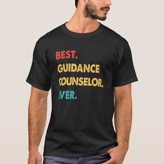 Guidance Counsellor Retro Best Guidance Counsellor T-Shirt (Front)
