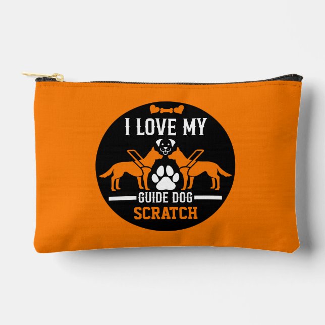 Guide Dog Gifts Accessory Pouch (Front)