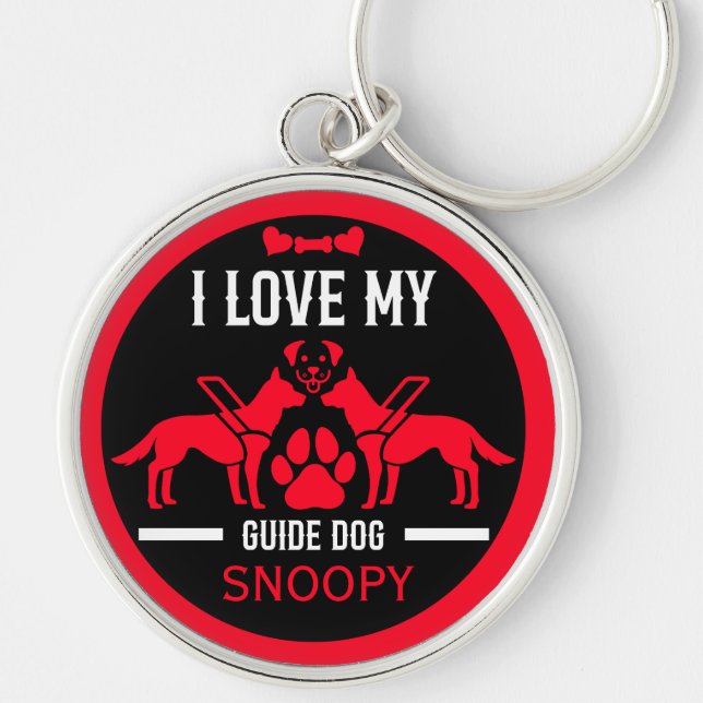 Guide Dog Gifts Key Ring (Front)