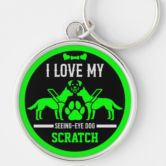 Guide Dog Gifts Key Ring (Front)