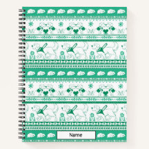 Guide Dog Tale Golden Pattern - Green -