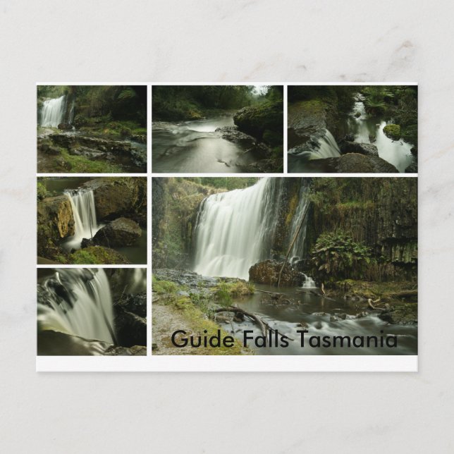 Guide Falls Postcard, Guide Falls Tasmania Postcard (Front)