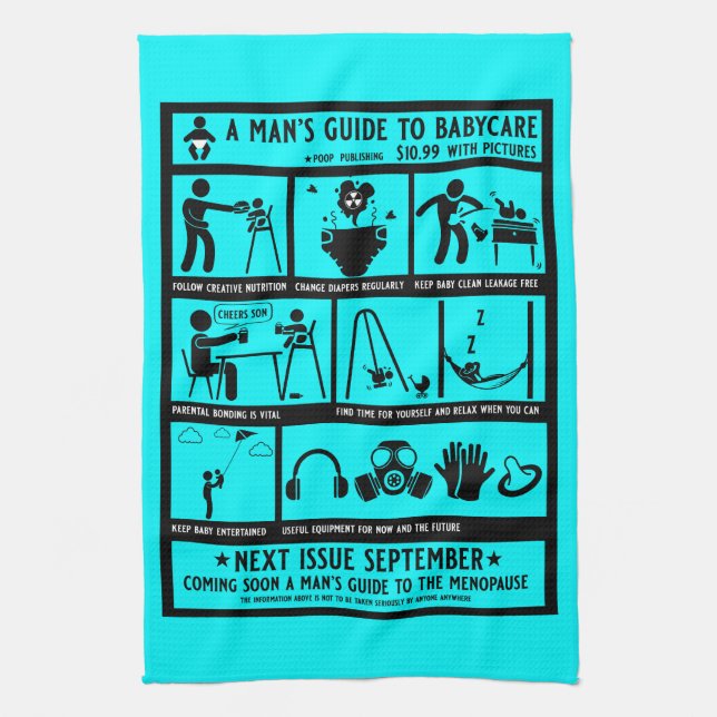 Guide Gifts For New Dads Tea Towel (Vertical)