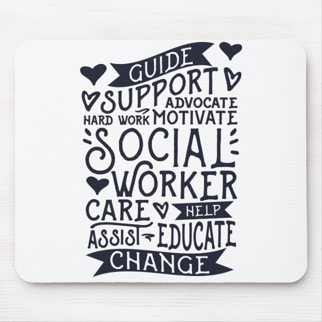 Guide Support Change, Social Worker Mouse Mat (Front)