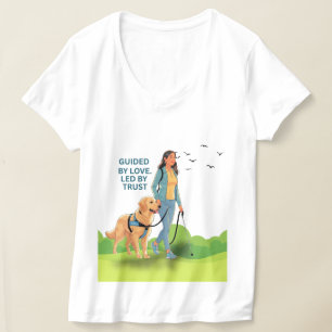 Guided by Love – Guide Dog Support Design for Adul T-Shirt