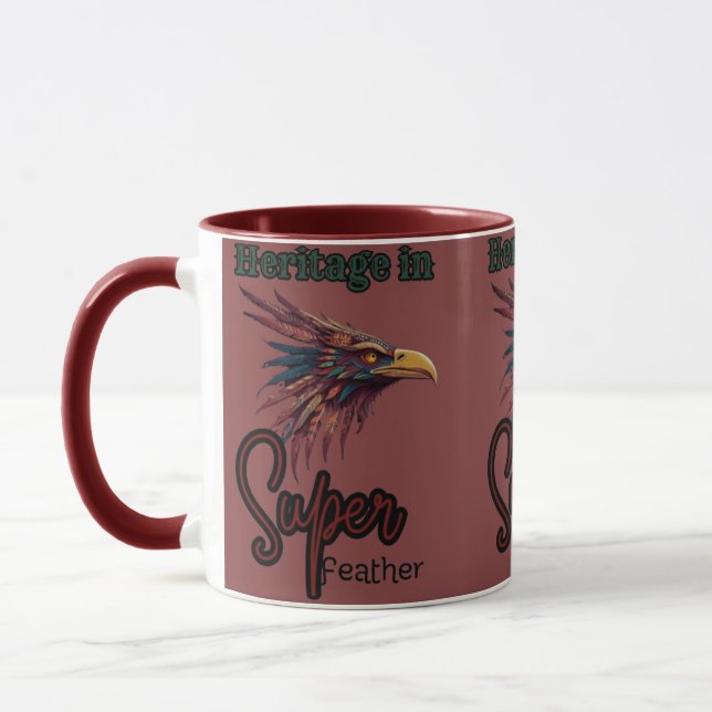 Guided by the Wind: Native Bird in Walua Style Mug (Left)