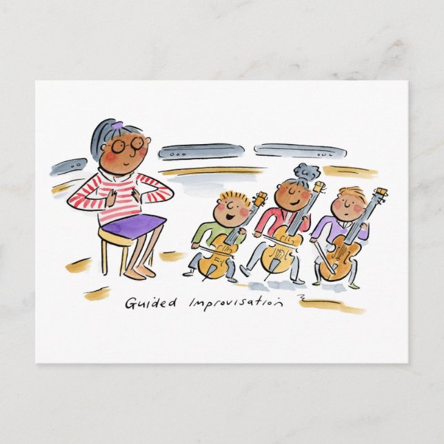 Guided Improvisation Postcard (Front)
