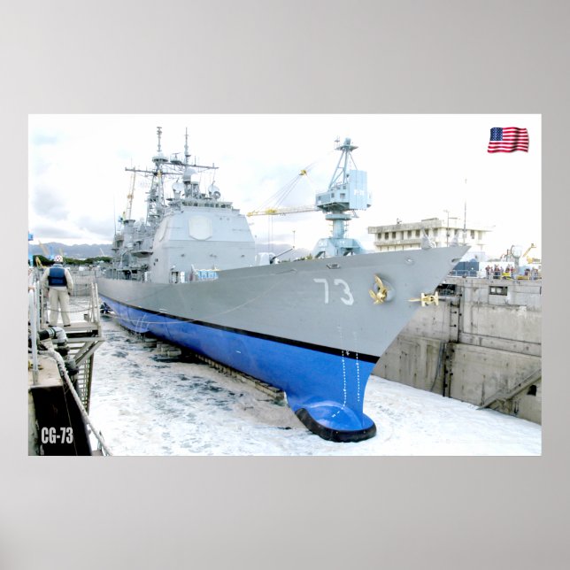 GUIDED-MISSILE CRUISER – CG-73 POSTER (Front)