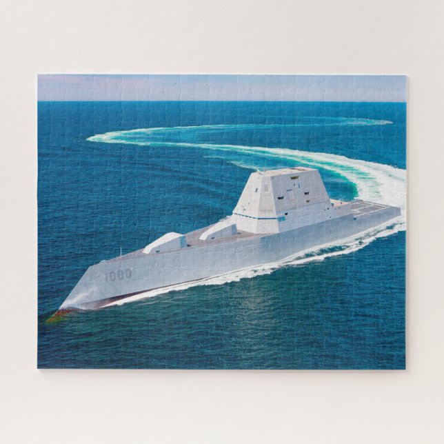 GUIDED-MISSILE DESTROYER – DDG-1000 (16x20 INCH) Jigsaw Puzzle (Horizontal)