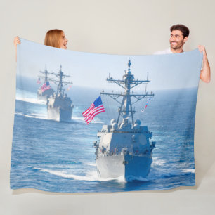 GUIDED-MISSILE DESTROYER – DDG-102 FLEECE BLANKET