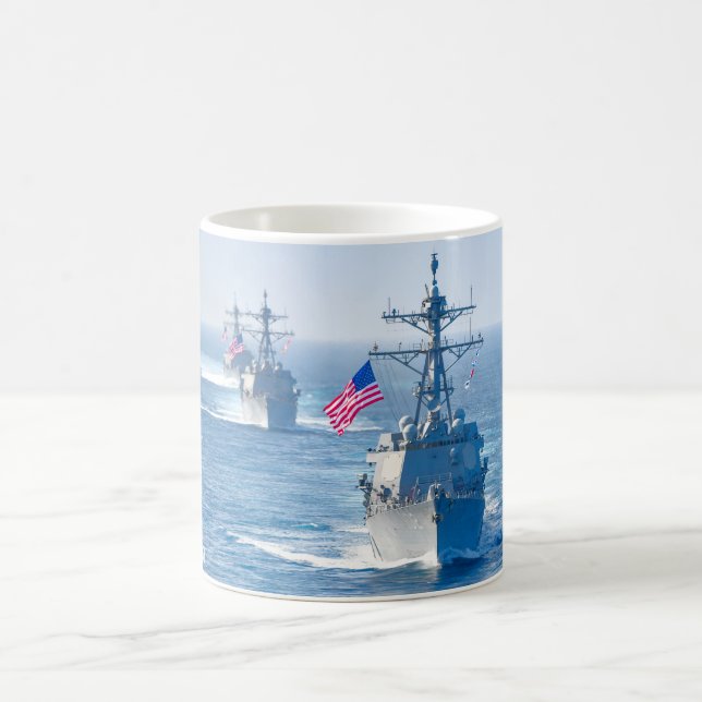 GUIDED-MISSILE DESTROYER – DDG-102 Mug (Center)