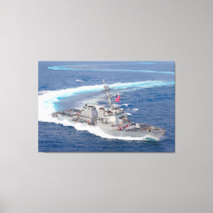 GUIDED-MISSILE DESTROYER – DDG-110 32x48 Canvas Print