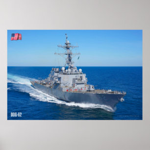 GUIDED-MISSILE DESTROYER – DDG-62 POSTER