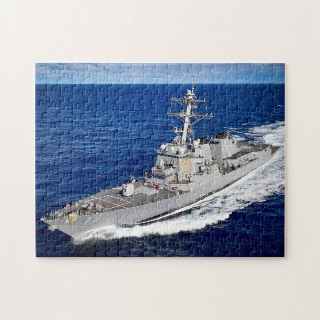 GUIDED-MISSILE DESTROYER – DDG-79 (11x14 INCH) Jigsaw Puzzle (Horizontal)