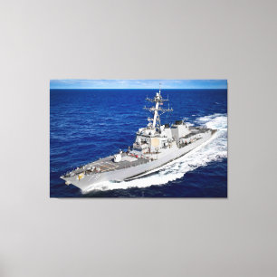 GUIDED-MISSILE DESTROYER – DDG-79 32x48 Canvas Print