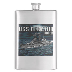 Guided missile destroyer Decatur Hip Flask