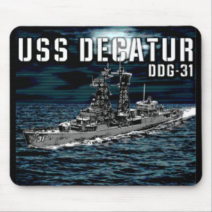Guided missile destroyer Decatur Mouse Mat