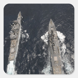 Guided-missile destroyer USS Gridley Square Sticker