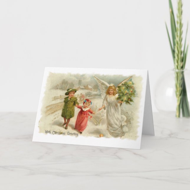 Guiding  Angel Holiday Card (Front)