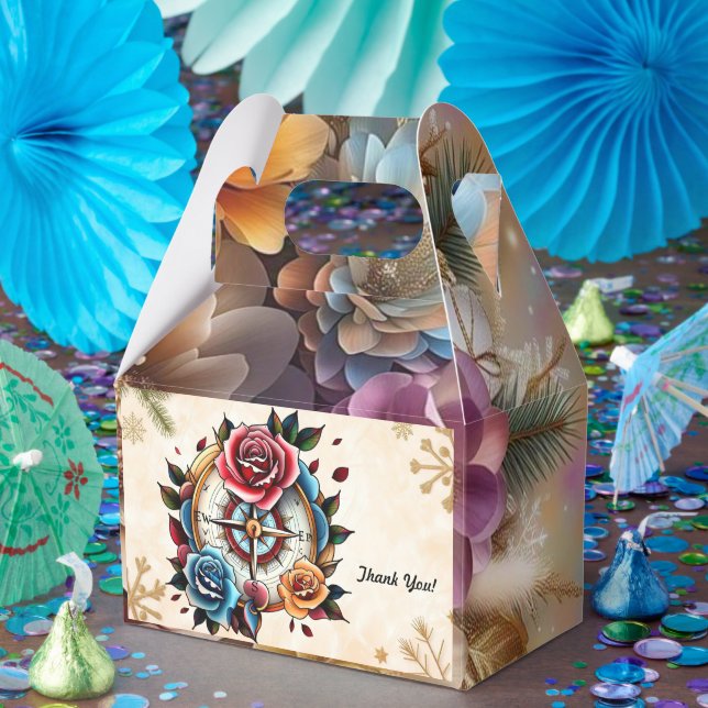 "Guiding Light Compass" Favour Box (Party)