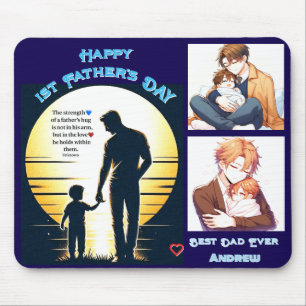 Guiding Light – Father & Child Sunset Mouse Mat