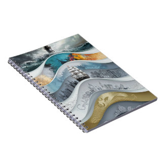 Guiding Light in the Storm Lighthouse Notebook