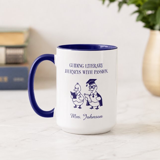 Guiding Literary Journeys With Passion Design Mug (Creator Uploaded)