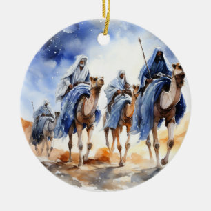 Guiding Star - Three Wise Men Ornament" Ceramic Tree Decoration