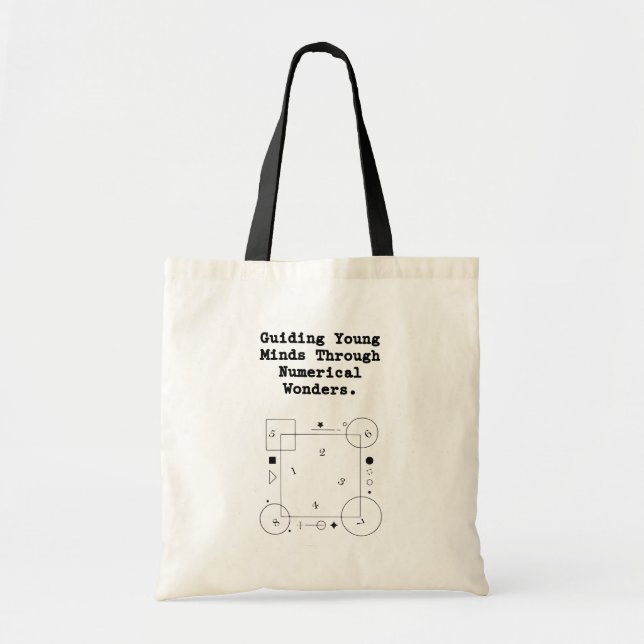 Guiding Young Minds | Numerical Wonders Math Tote Bag (Front)