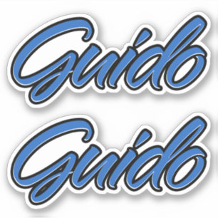 Guido Name blue sticker sticker sticker