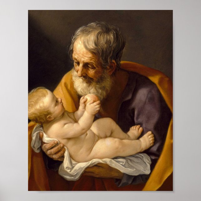 Guido Reni - Saint Joseph And The Christ Child Poster (Front)